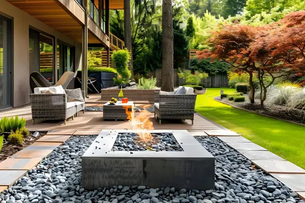 Custom Firepit Hardscape